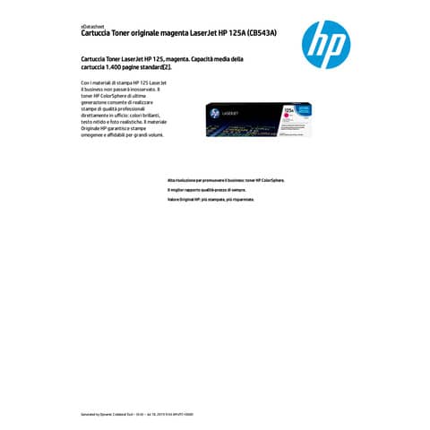 Toner 125A HP magenta  CB543A